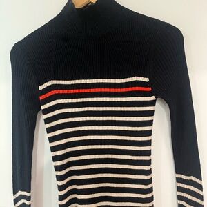 Rag & Bone Ribbed Turtleneck Sweater Dress